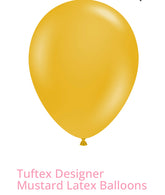 Tuftex Designer Mustard Latex Balloons