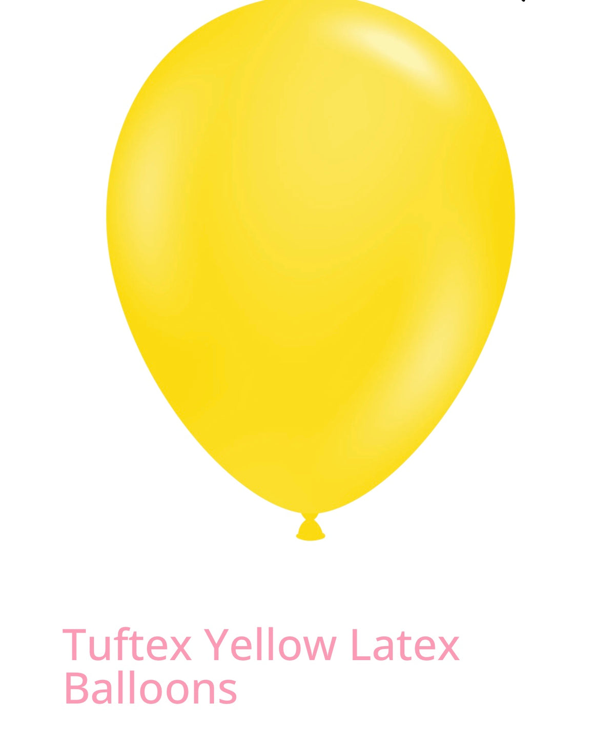 Tuftex Yellow Latex Ballons