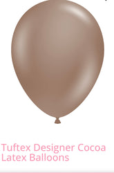 Tuftex Designer Cocoa Latex Balloons