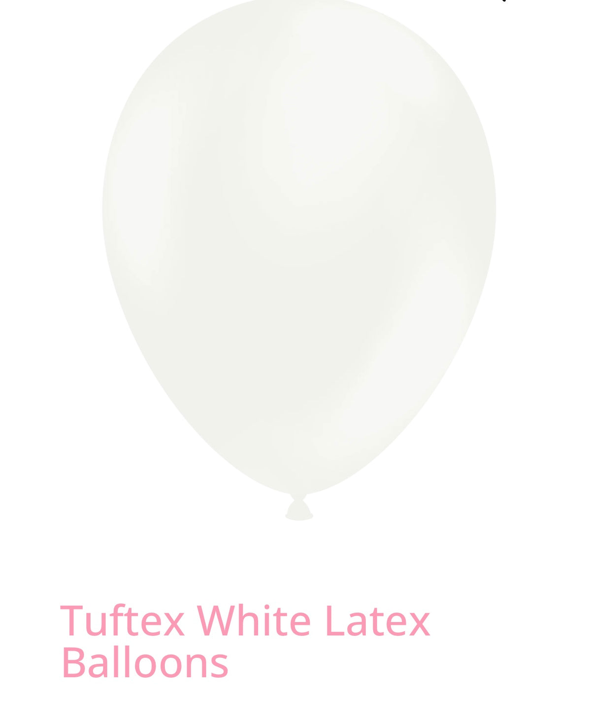 Tuftex White Latex Ballons