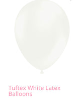 Tuftex White Latex Ballons